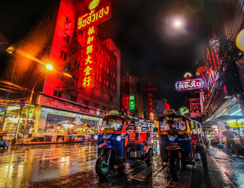 Quartier de Chinatown à Bangkok